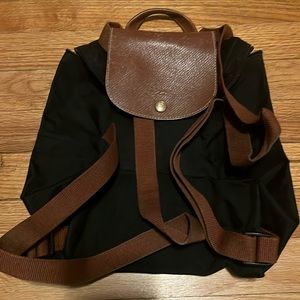 Longchamp black backpack